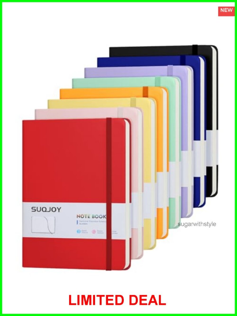 8 Pack Lined Journal Notebooks 5.5x8.2 Inch Hardcover 160 Pages 100gsm